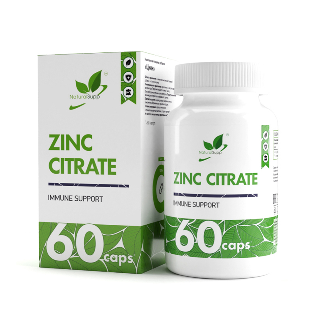 БАД Цинк цитрат 60 капс. (Naturalsupp)