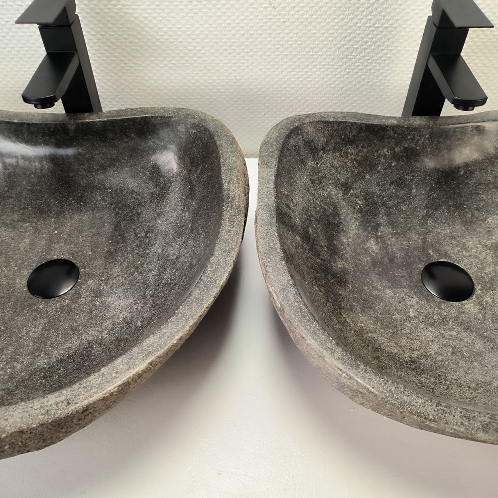 Раковина из речного камня RS-63841 52*48*15 2шт 0127