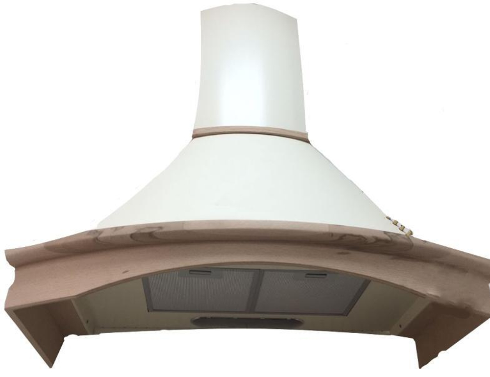 Вытяжка CIARKO CRE-New 90 слоновая кость, деревянное обрамление, 950 м3/ч