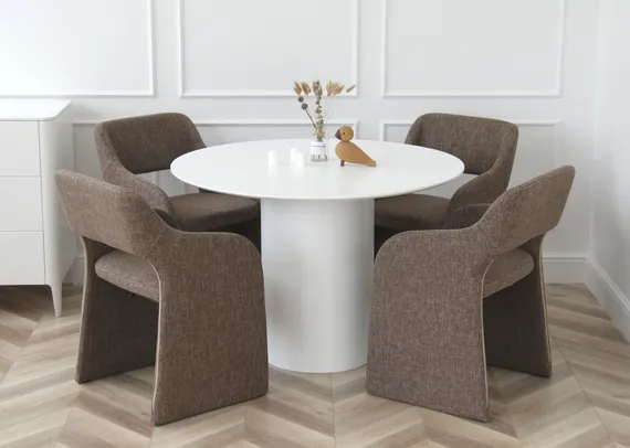 Стол обеденный Type D 110 см основание D 43 см (белый)