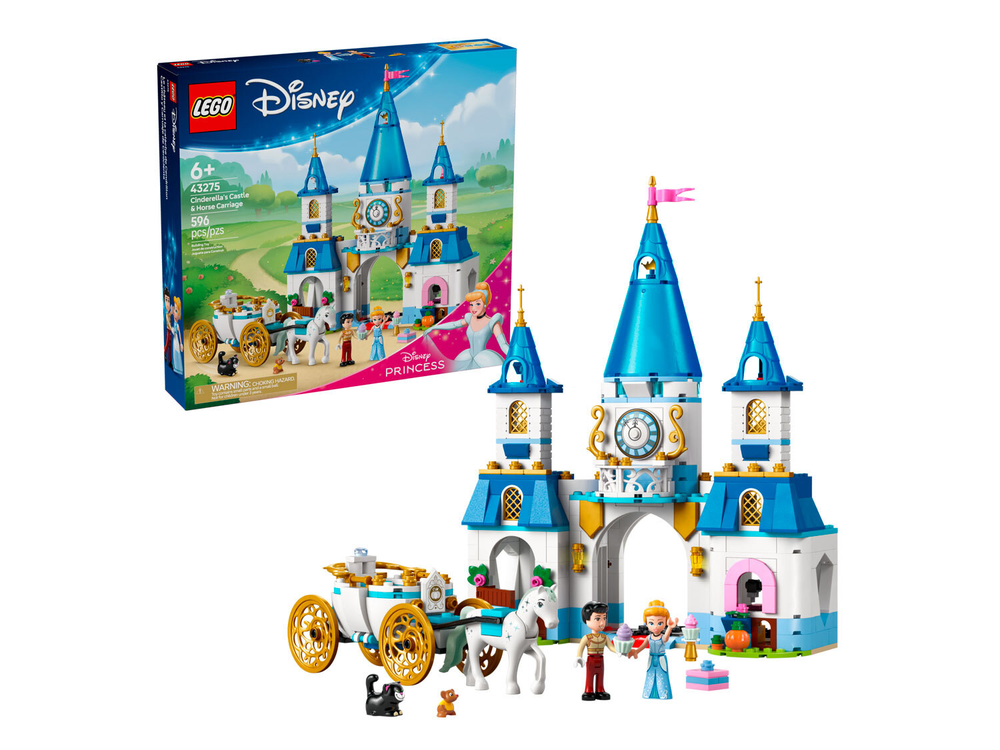 LEGO Disney 43275 «Замок Золушки и конная карета» — сказка Дисней у вас дома