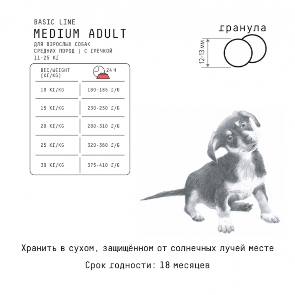 Сухой корм AJO Dog Medium Adult для взрослых собак средних пород с гречкой Сухой корм AJO Dog Medium Adult для взрослых собак средних пород с гречкой