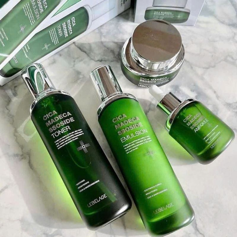 Lebelage Cica Madecassoside 4 Set набор уходовой косметики с центеллой азиатской и мадекасоссидом