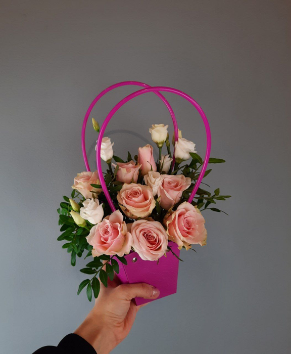Композиция "Розовые розы"