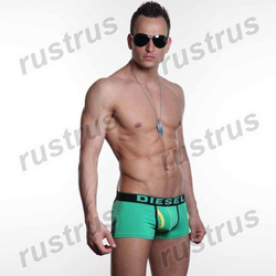 Мужские трусы хипсы зеленые DIESEL zDIS0058