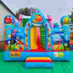 Коммерческий надувной батут-горка «Приключения рыбки 2» 7*4*5.5 м