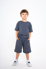 Костюм для мальчика из плотного хлопка с бриджами