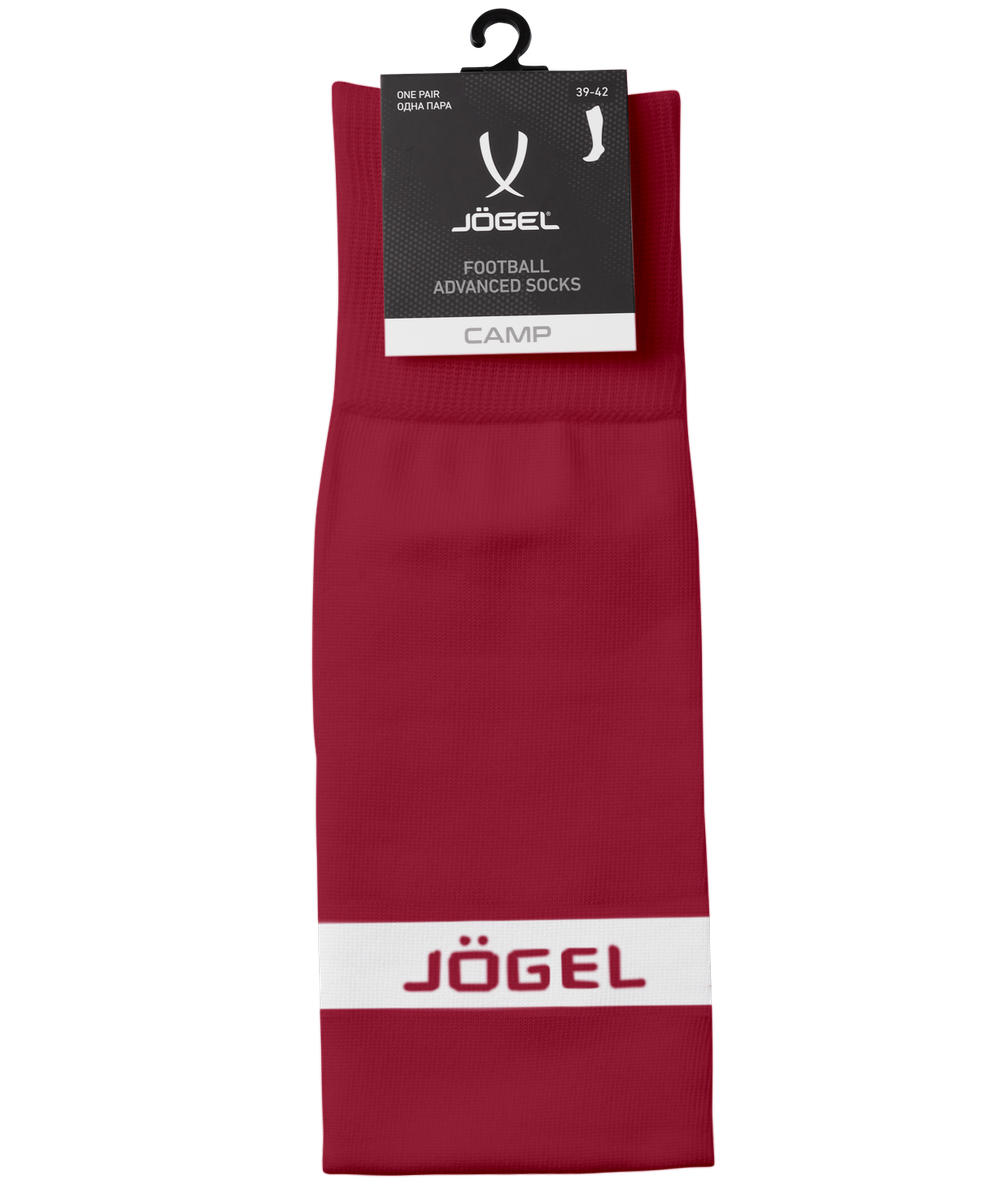 Гетры футбольные CAMP ADVANCED SOCKS, гранатовый/белый