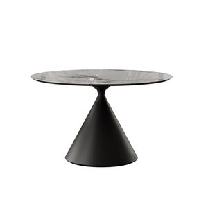 Стол круглый AXIS 120, керамика глянцевая, белая