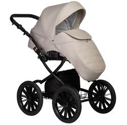 Детская коляска Indigo Mio Eco Plus 14 2 в 1 02 св.бежевая кожа
