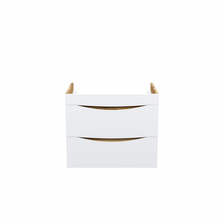 Тумба подвесная IDDIS Cloud, 60 см, белая/золотистый дуб, CLO60Y0i95