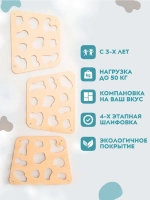 Спортивный уголок для дома детский, панели скалодрома 3 шт.