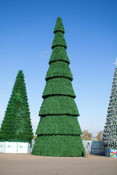 Уличная сосна сегментная Сибирская зеленая 23 м., каркасная, Леска, Green Trees (GT23SIBLES)