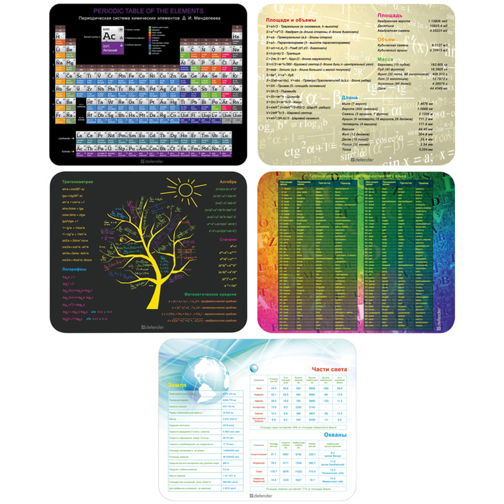 Коврик DEFENDER SCHOOL (50305)