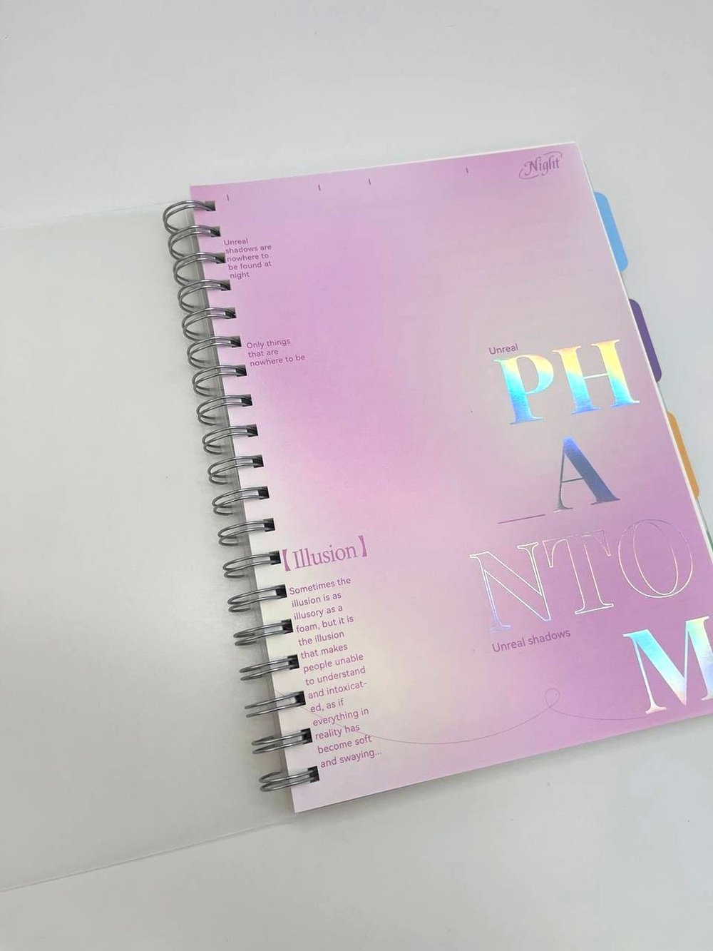 Блокнот тетрадь с разделителями формат В5 175х250 мм 110 листов розовый (3967-7)