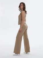 Брюки классические прямые бежевый