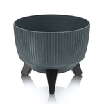 Кашпо "Vinto" на ножках с дренажным клапаном 9,4 л D=290мм графитовый