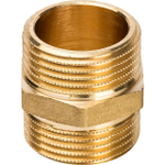 Ниппель STOUT SFT 0003 - 1" (для стальных труб, латунь без покрытия)