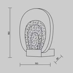 Настенный светильник (бра) Maytoni MOD367WL-L3BSK