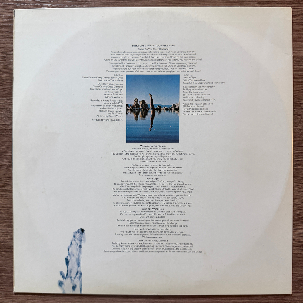 Pink Floyd ‎– Wish You Were Here (Скандинавия 1975г.)