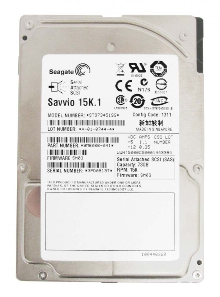 Жесткий диск Seagate Savvio 15K SAS 73Gb (15K/2.5"/3Gbs/16Mb) ST973451SS