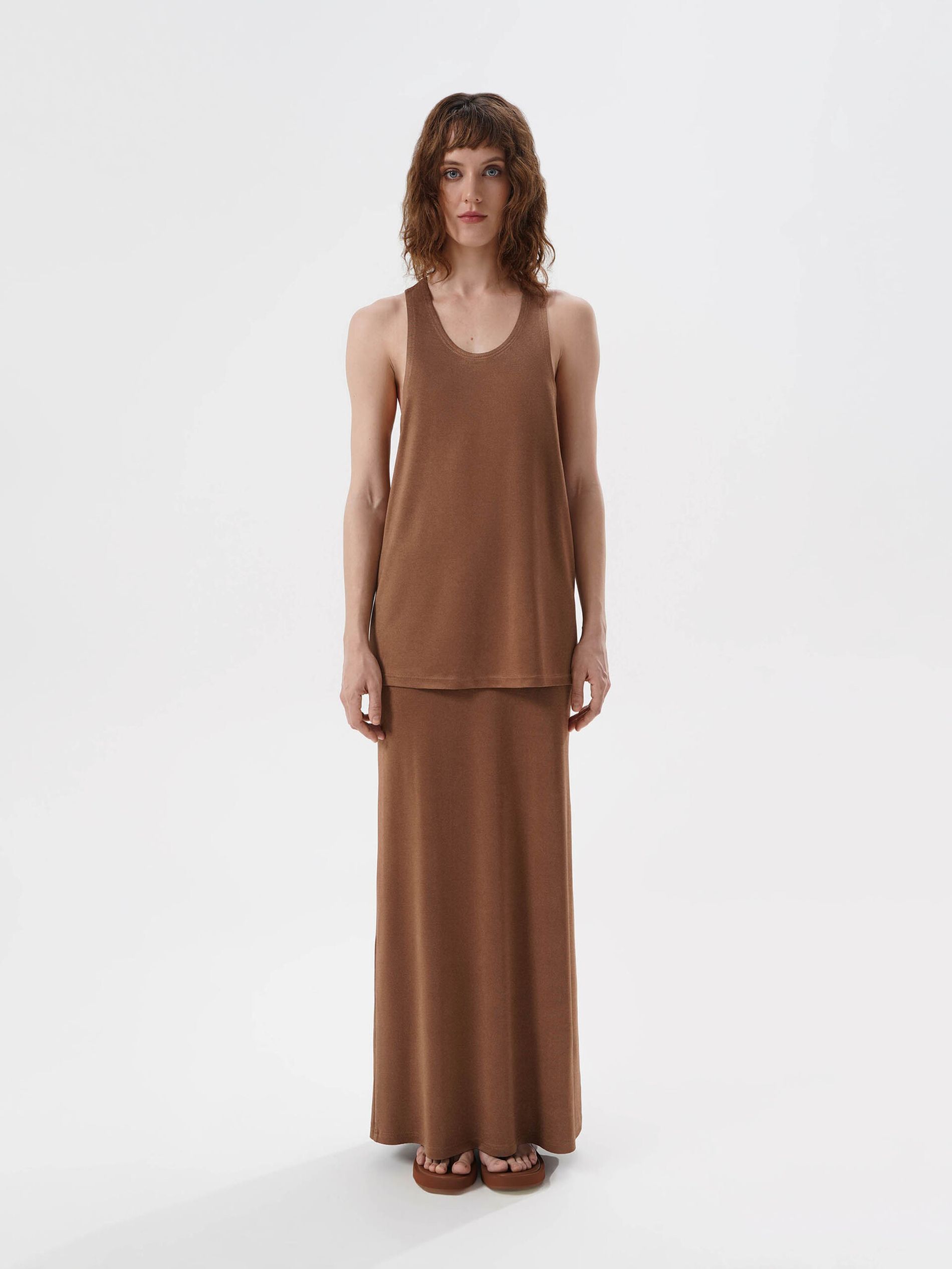 Юбка трикотажная camel