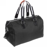 Сумка спортивная «Sports style», на молнии, с белой полосой, цвет черный, 40*22*26 см