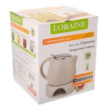 Заварочный чайник Loraine 29363 на подставке с подогревом 750 мл