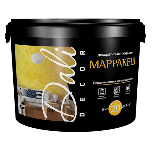 Декор.покрытие DALI Decor Марракеш бел.перламутр 6кг (Рогнеда)