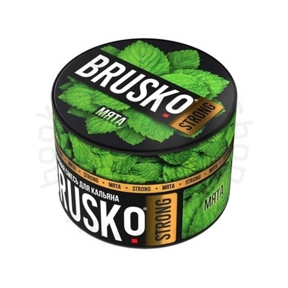 Бестабачная смесь для кальяна BRUSKO, 50 г, Мята, Strong