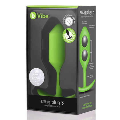 b-Vibe Snug Plug 3 - Анальная пробка для ношения