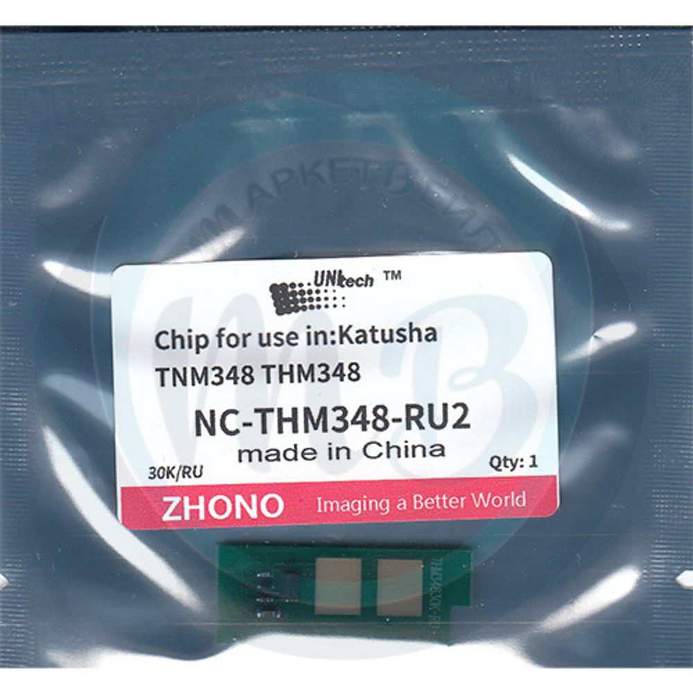 Чип для картриджа Катюша M348 (30К) THM348 UNItech (Zhono)