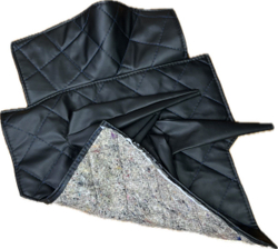 Коврик под рычаги КПП УАЗ 469, 3151 (4 рычага синяя нить ромб)