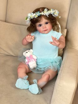 Кукла Реборн мягконабивная 60см в пакете (FA-340)