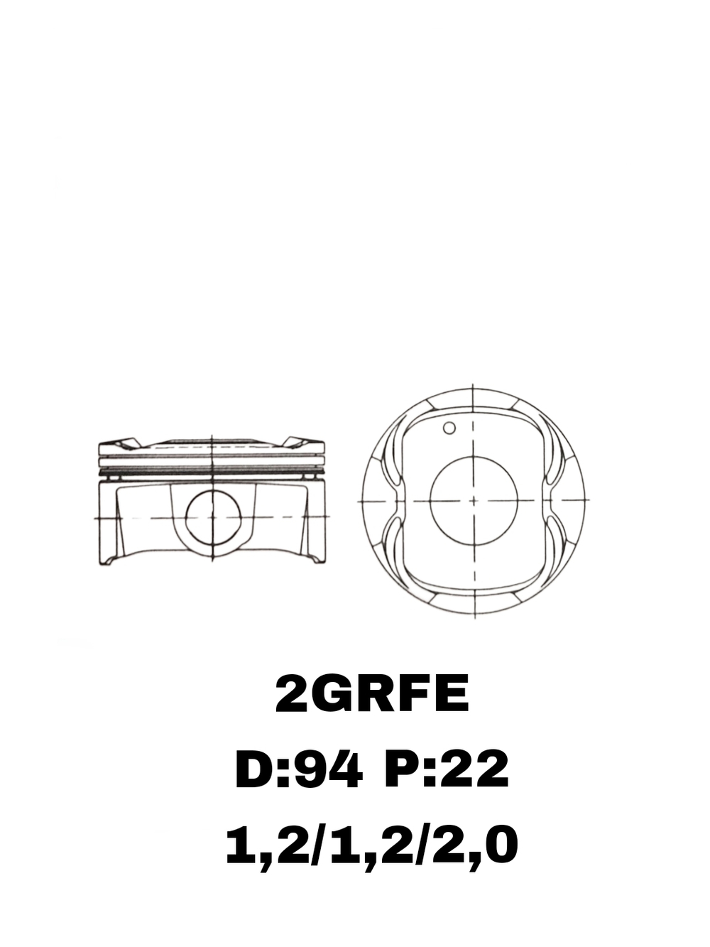 ПОРШНЯ 2GRFE