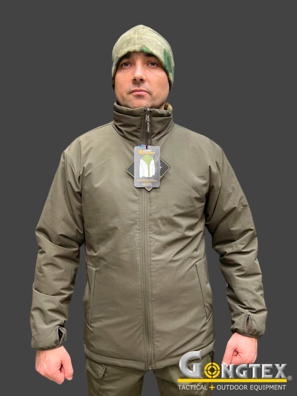 Куртка двусторонняя L7 Gongtex Reversible Jacket. Мох/Олива