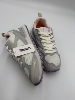 Женские кроссовки цвет "светло-серый/розовый/фиолетовый" артикул 7W126L25-4