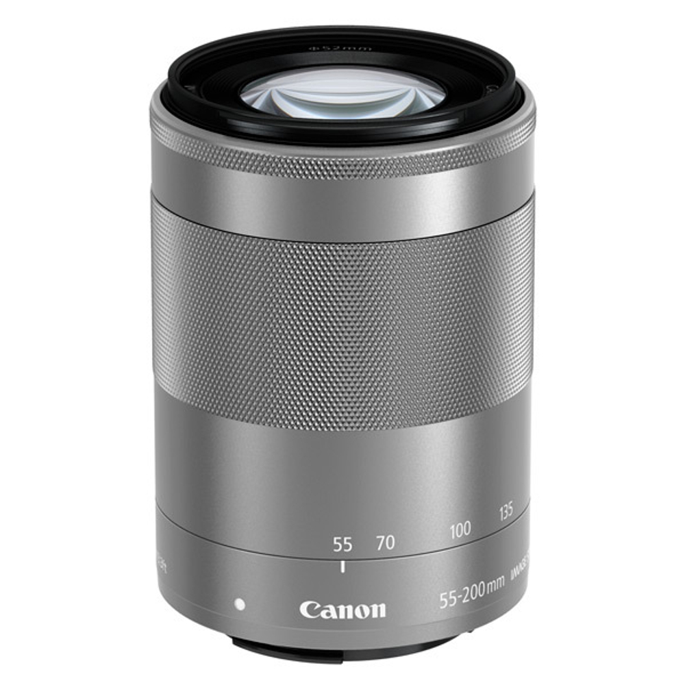 Объектив Canon EF-M 55-200mm f/4.5-6.3 IS STM серебристый