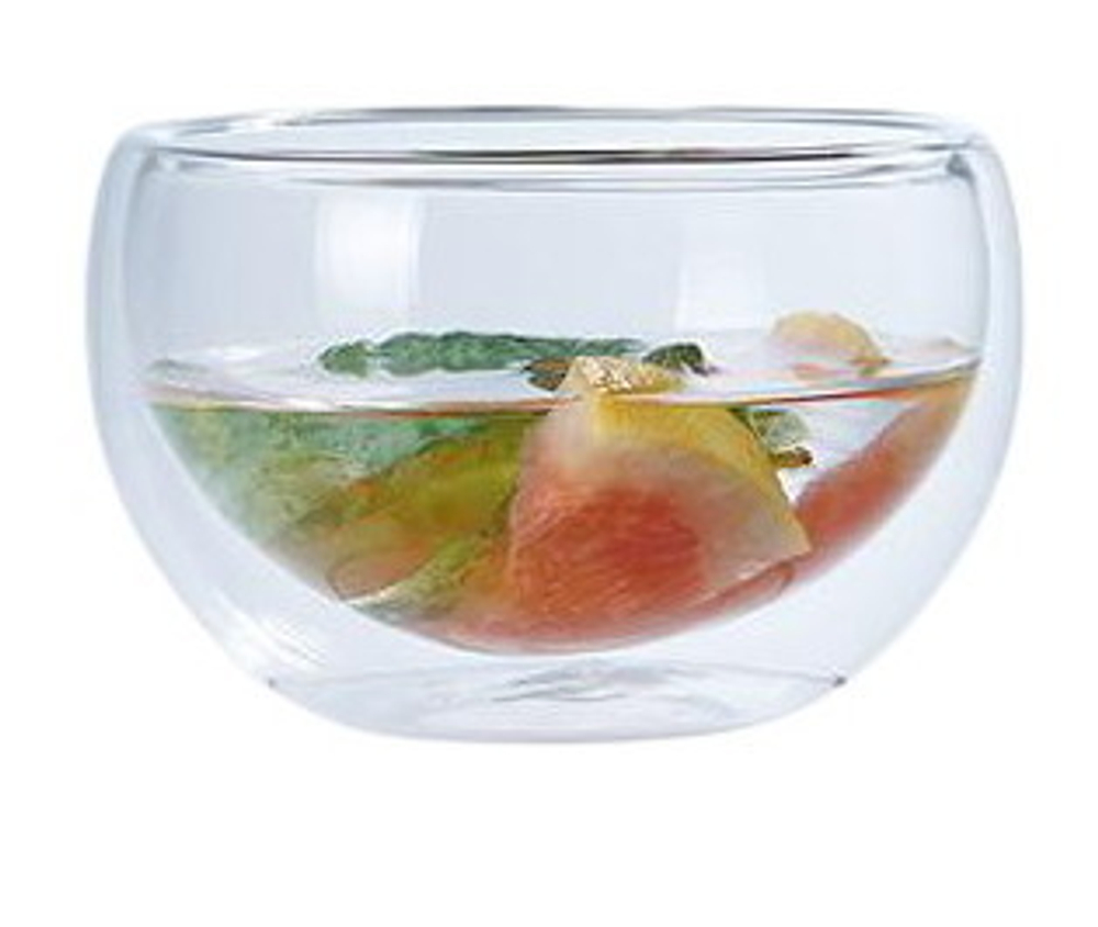 298029 Пиала "Необжигайка" с двойными стенками 80мл, h=5см, d=8,5см, стекло