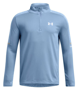Детская теннисная футболка Under Armour Tech Utility Boys 1/4 Zip - Blue