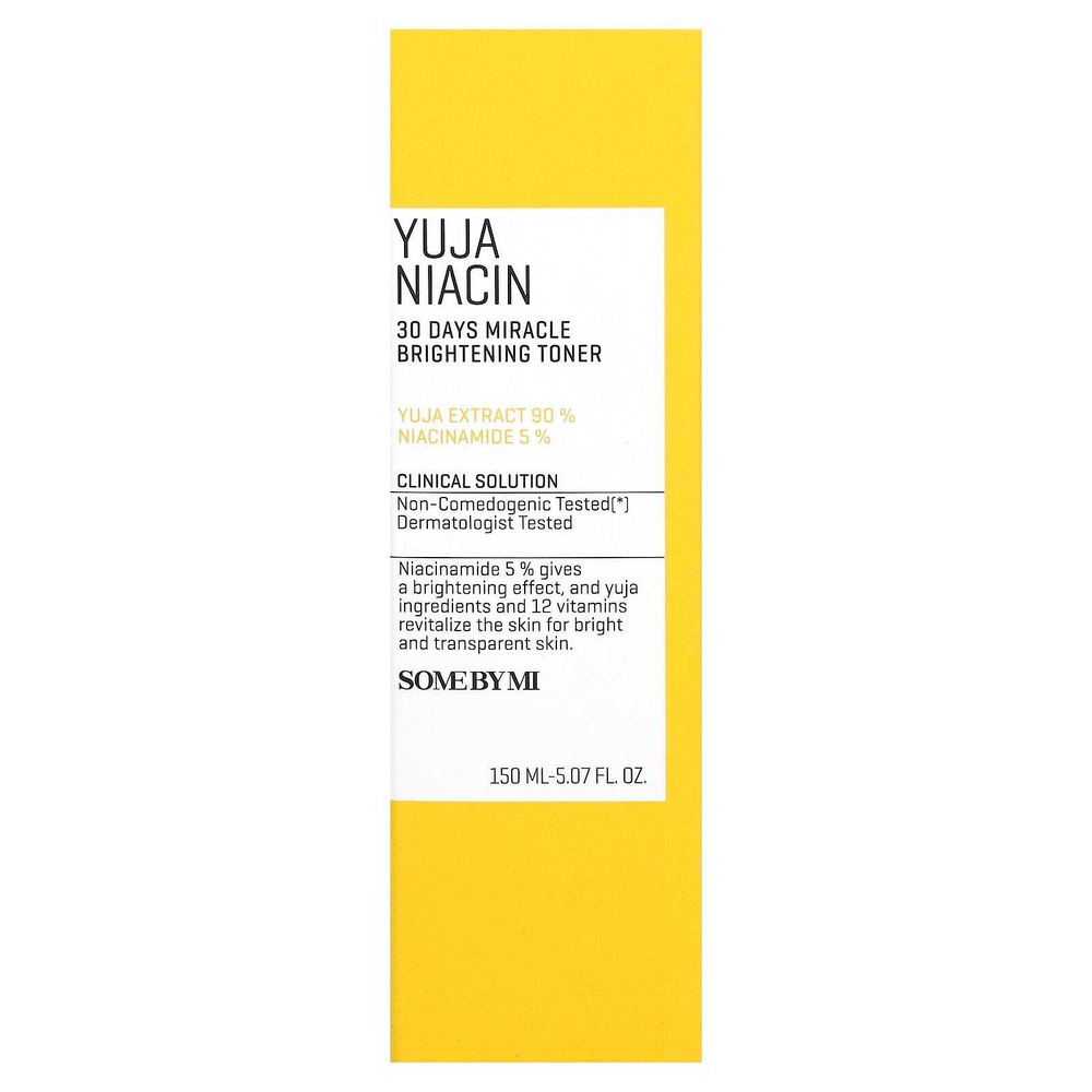 SOME BY MI, Yuja Niacin, 30 Days Bright Miracle, осветляющий тоник, 150 мл (5,07 жидк. унции)
