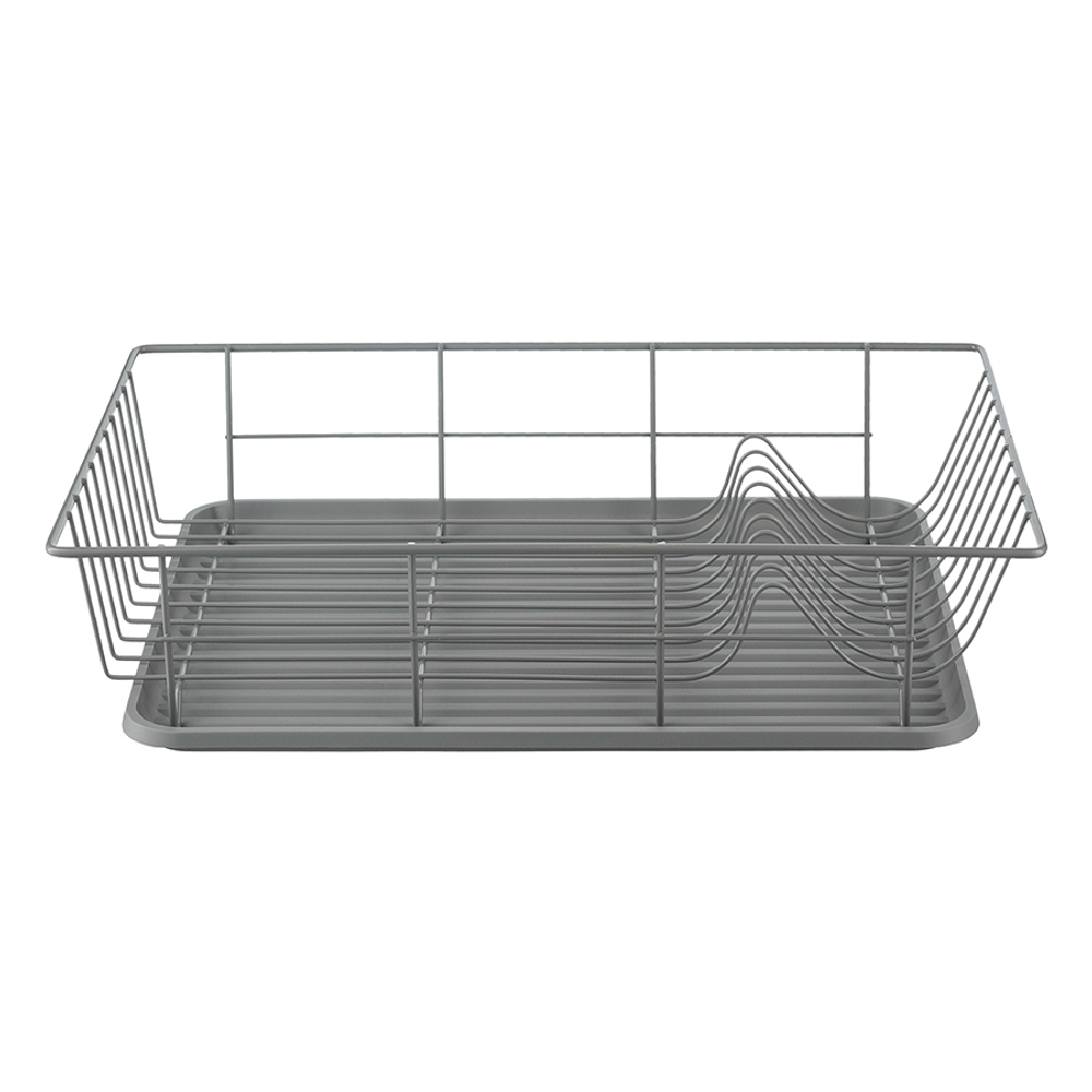 Сушилка для посуды hoem, 48х30х10 см, серая