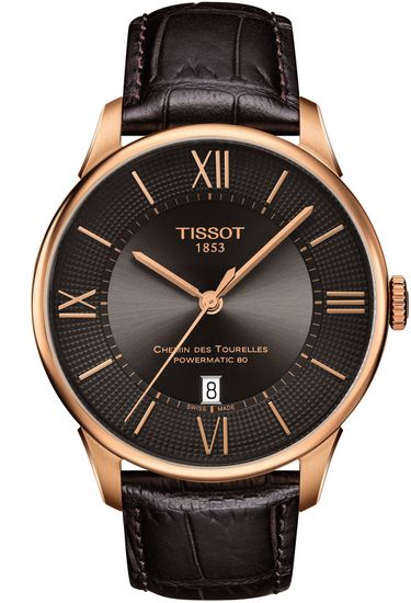 Мужские часы Tissot T099.407.36.448.00 Chemin des Tourelles Powermatic 80