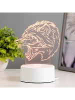 Светильник 3D ночник RISALUX «Оборотень», LED RGB, от сети,