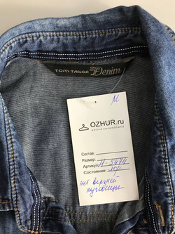 Рубашка Tom Tailor джинсовая, маркировка L, визуально 50 размер