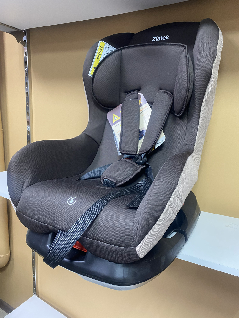 Автокресло Zlatek Galleon группа 0+1 с рождения ребенка и до 18 кг и 4 лет., цвет коричневый