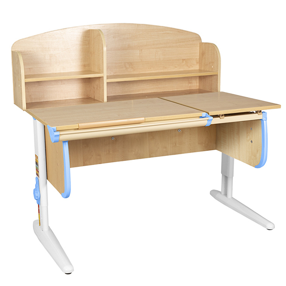 Растущая парта Дэми СУТ 25 с задней полкой СУТ.34.390 (1200×880 мм)