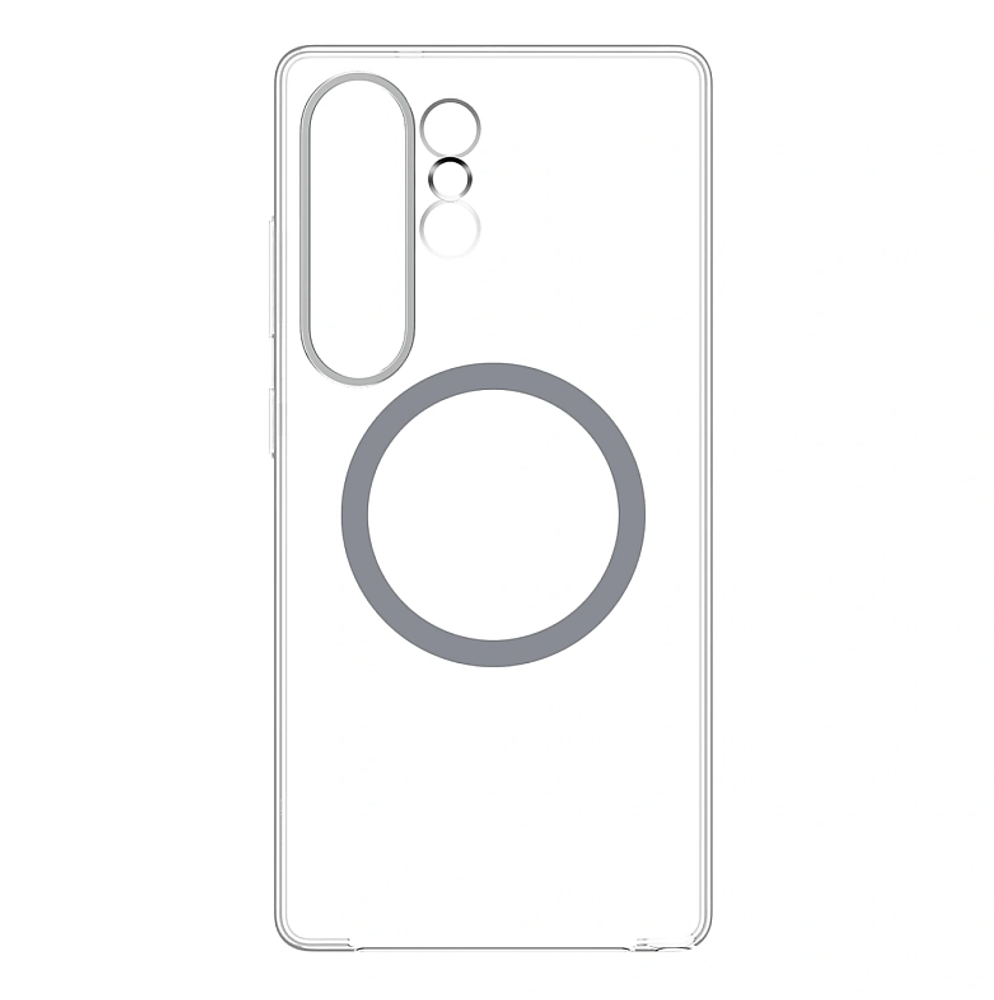 Силиконовая накладка Clear Case MagSafe Samsung S25 Ultra
