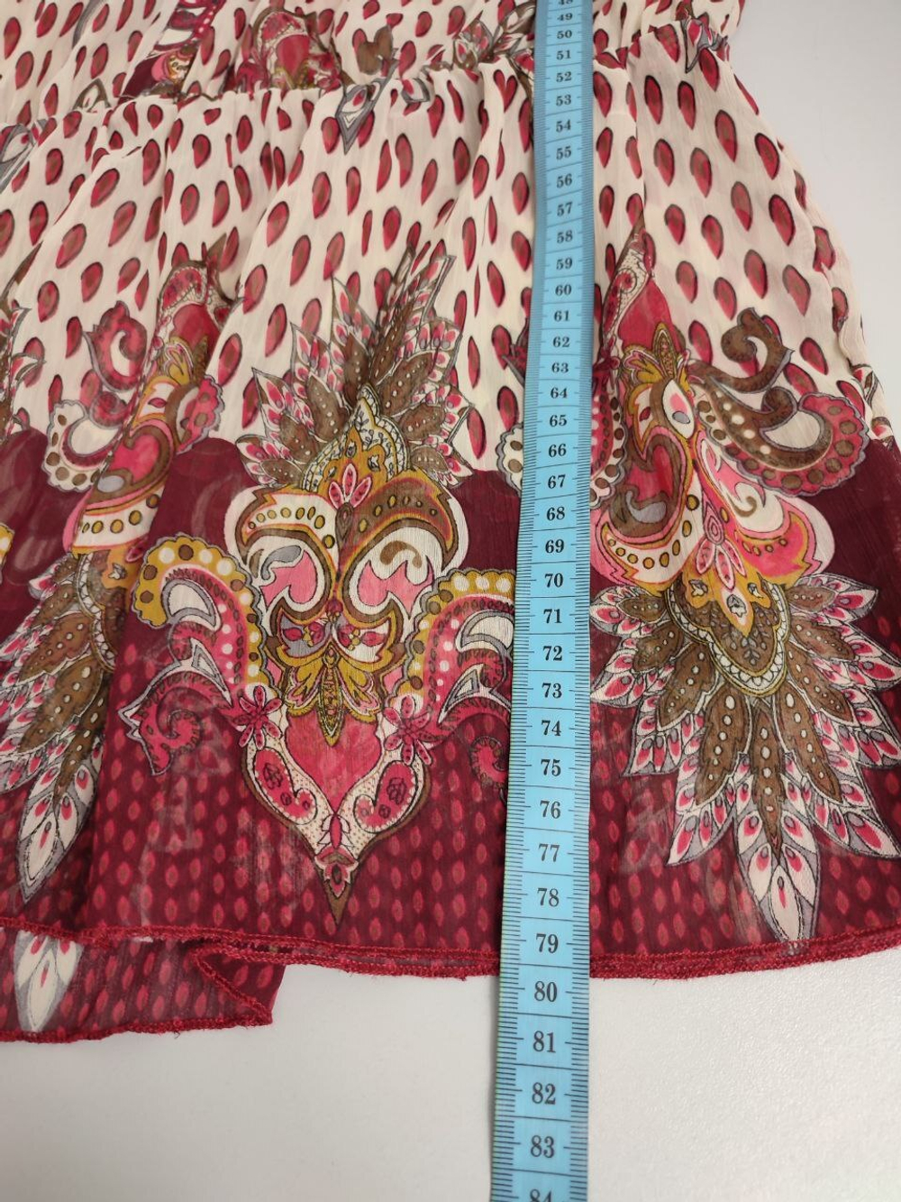 Туника воздушная с принтом 46 размер