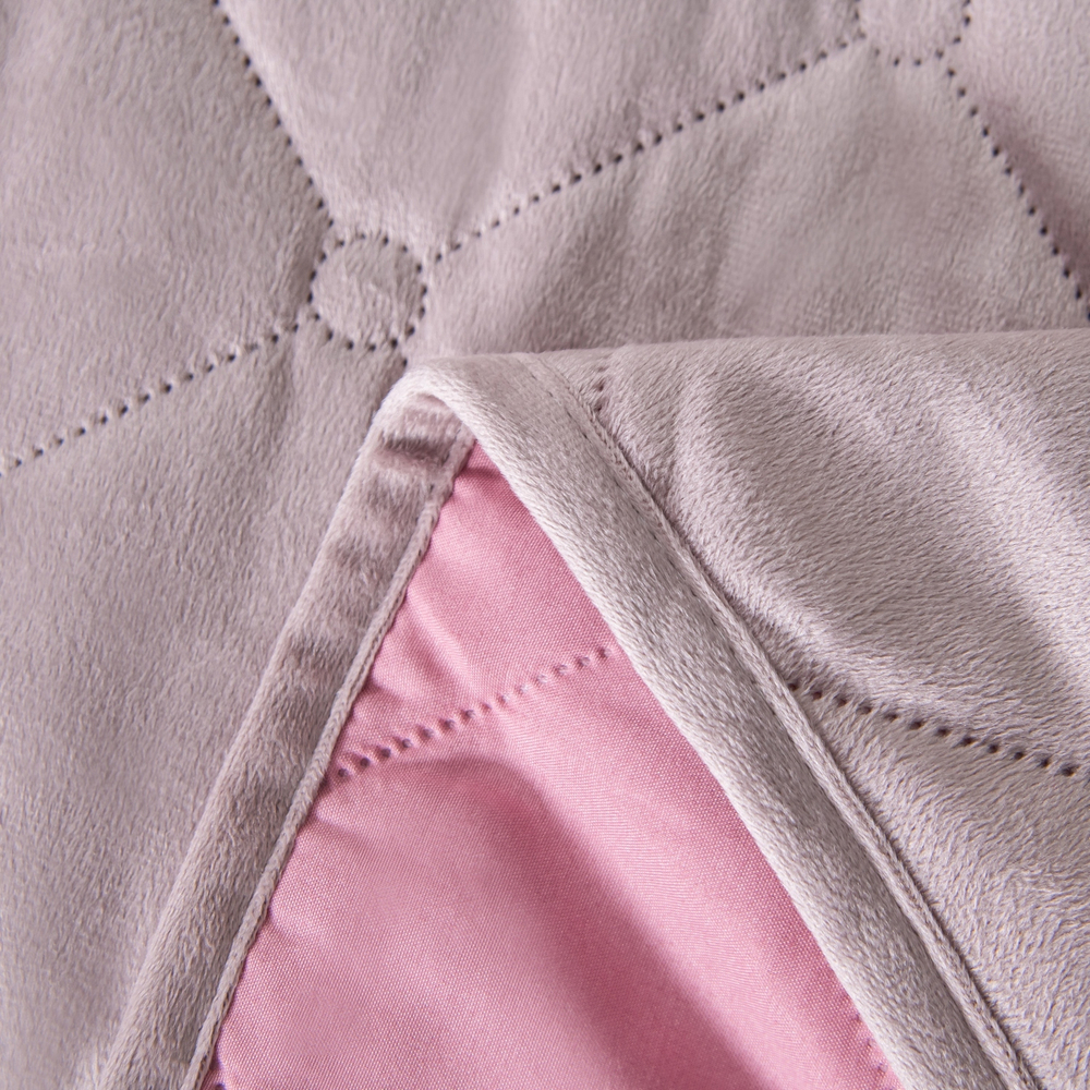 Велюровое покрывало ромб OVF032, размер 240*260, наволочки 50-70 2 шт